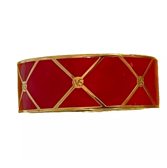Victoria’s Secret Magenta Pink & Gold Bangle - Picture 1 of 10